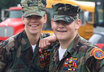 Two Young Marines Frineds